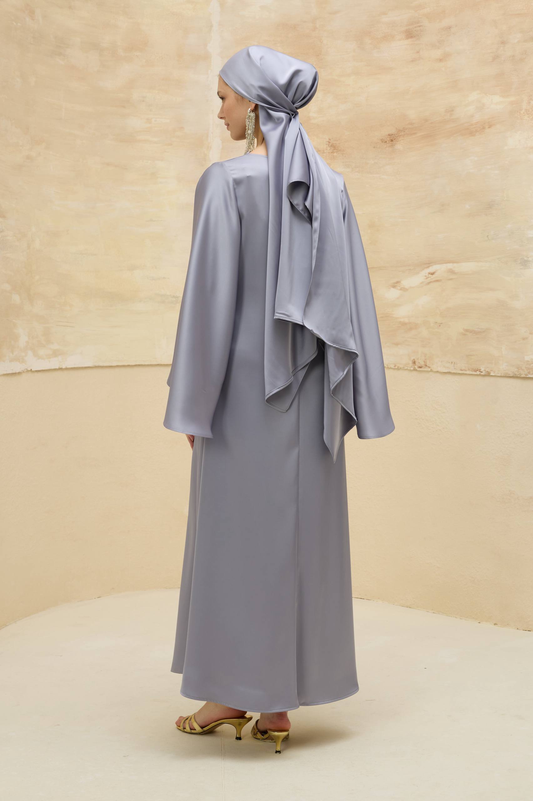 Satin Grace | Dökümlü Saten Elbise