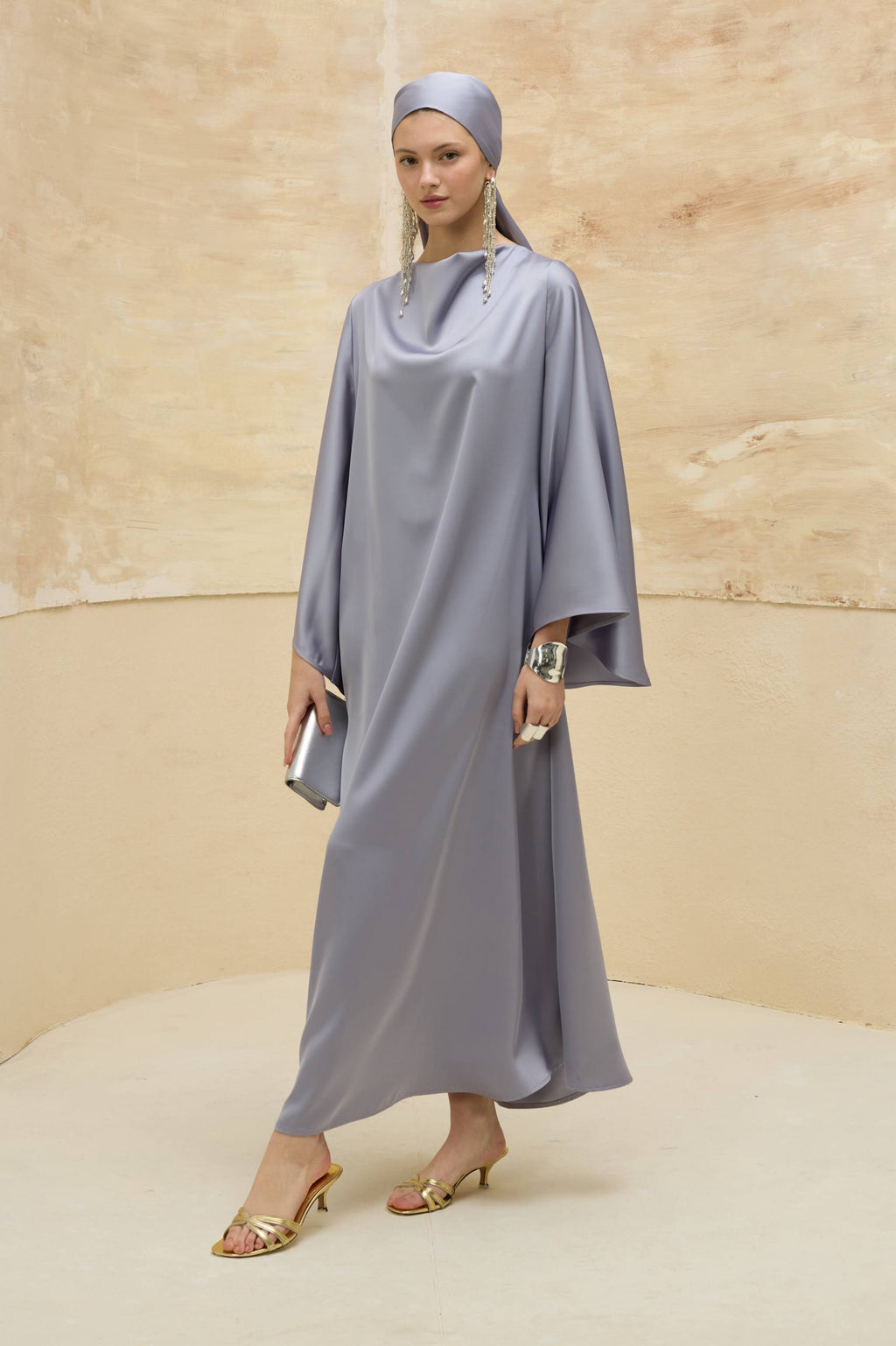 Satin Grace | Dökümlü Saten Elbise