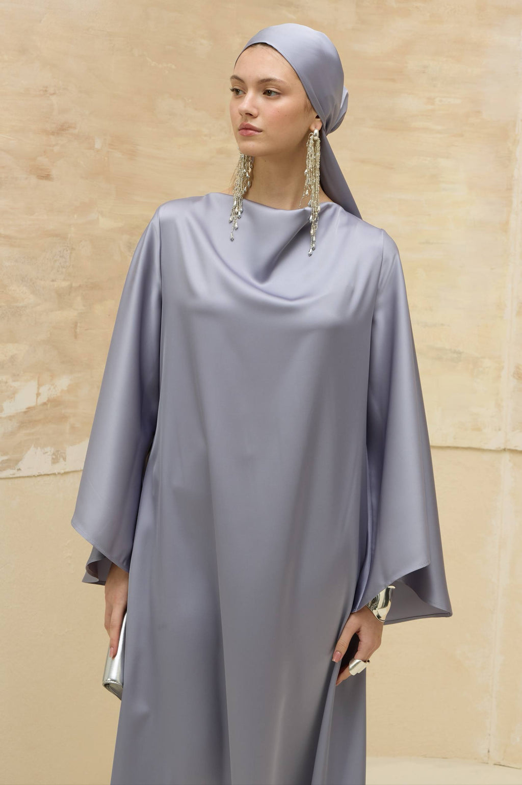 Satin Grace | Dökümlü Saten Elbise
