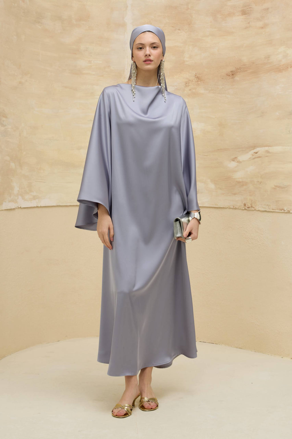 Satin Grace | Dökümlü Saten Elbise