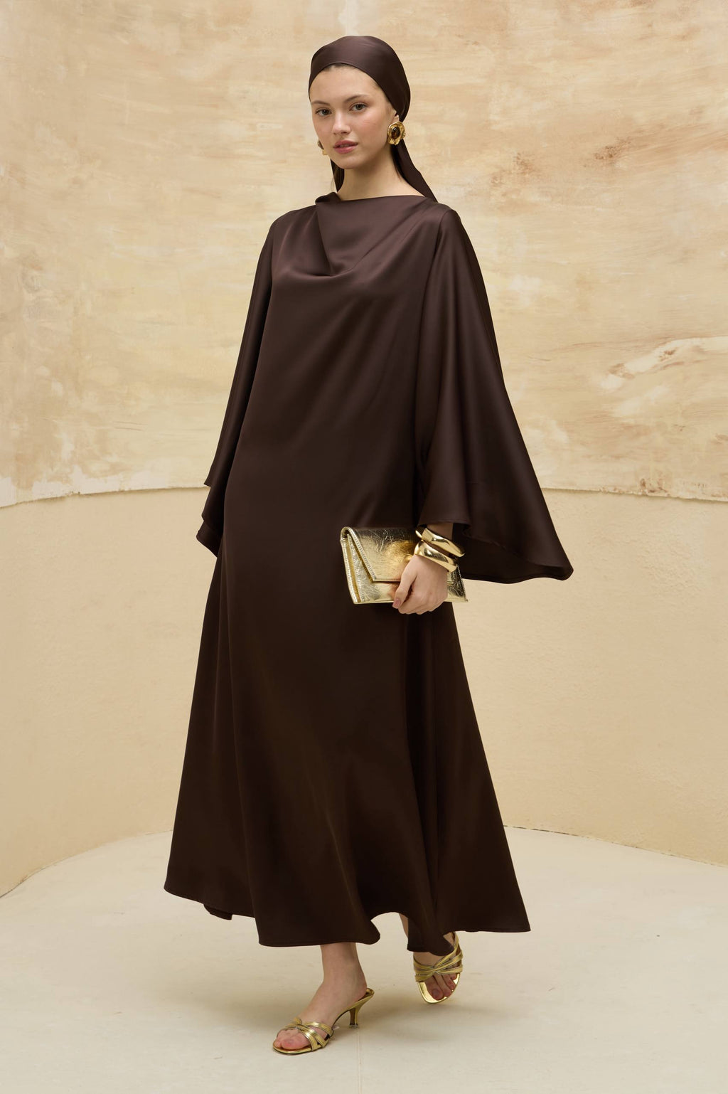 Satin Grace | Dökümlü Saten Elbise