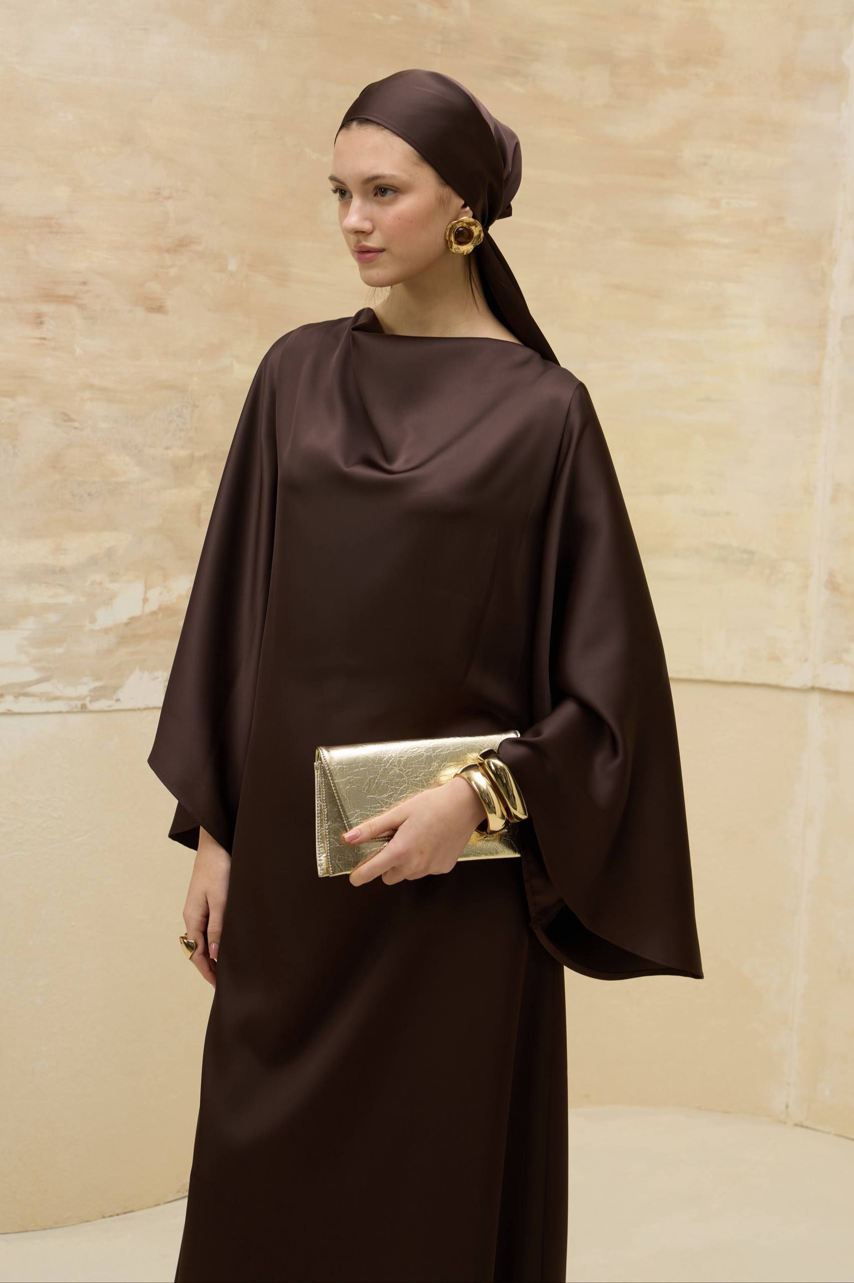 Satin Grace | Dökümlü Saten Elbise