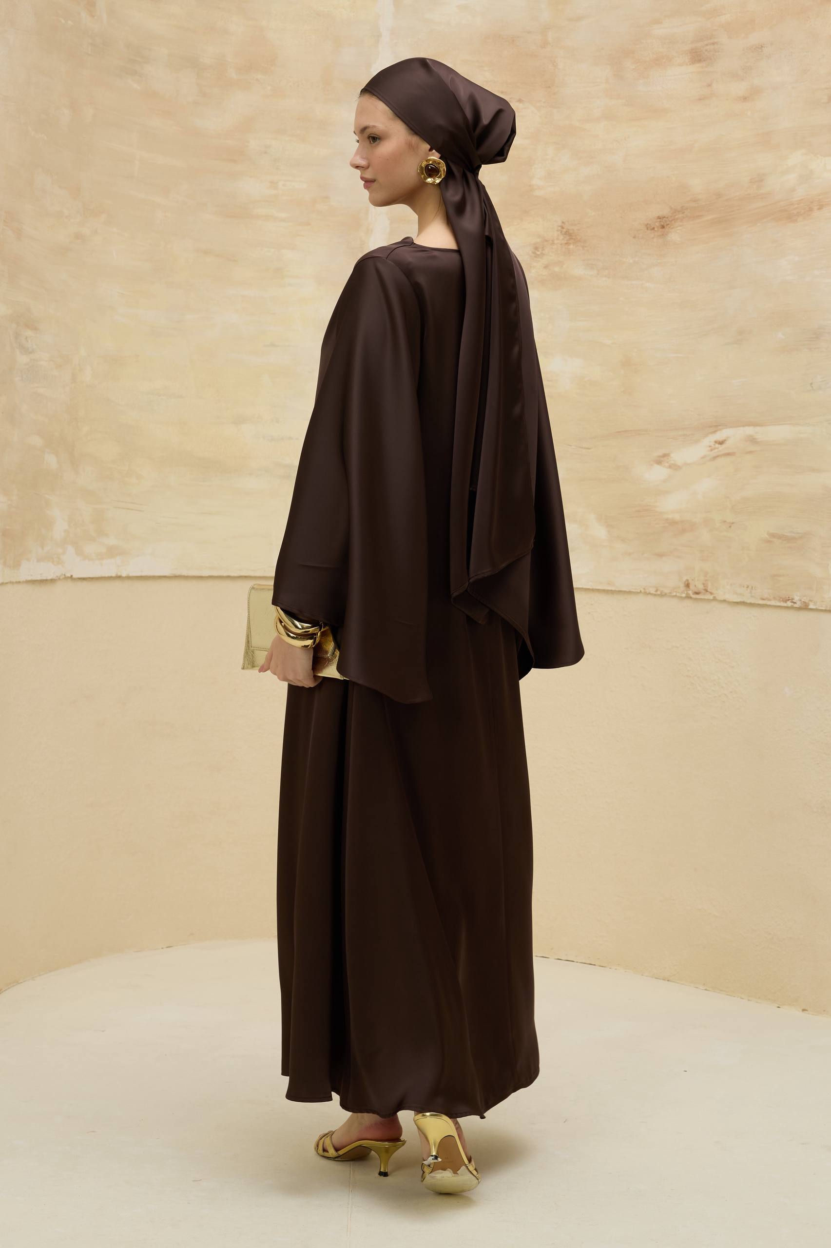 Satin Grace | Dökümlü Saten Elbise