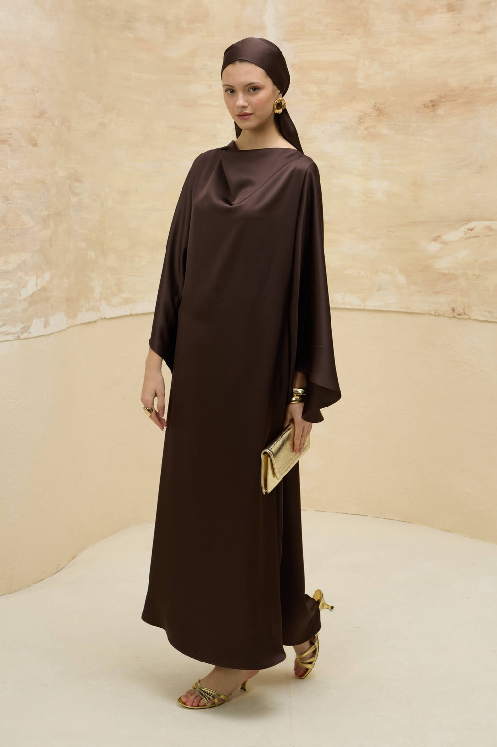 Satin Grace | Dökümlü Saten Elbise