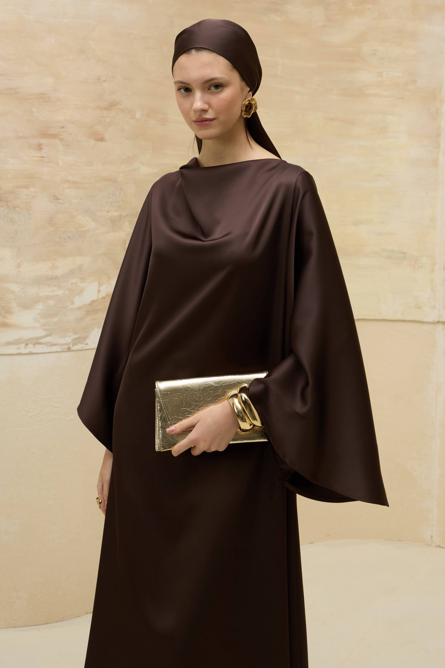 Satin Grace | Dökümlü Saten Elbise