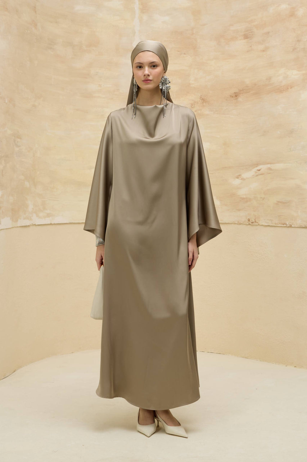 Satin Grace | Dökümlü Saten Elbise