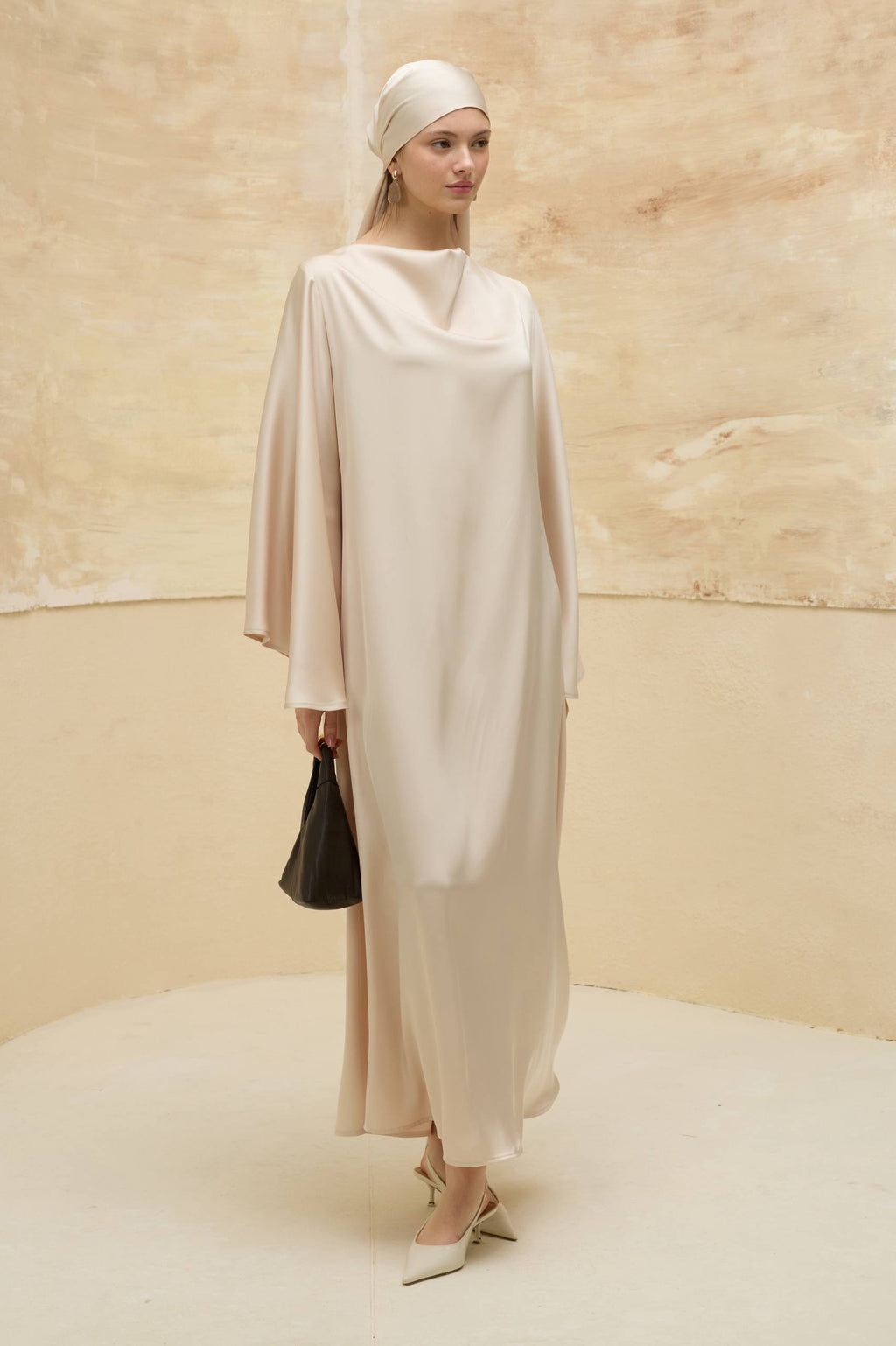 Satin Grace | Dökümlü Saten Elbise