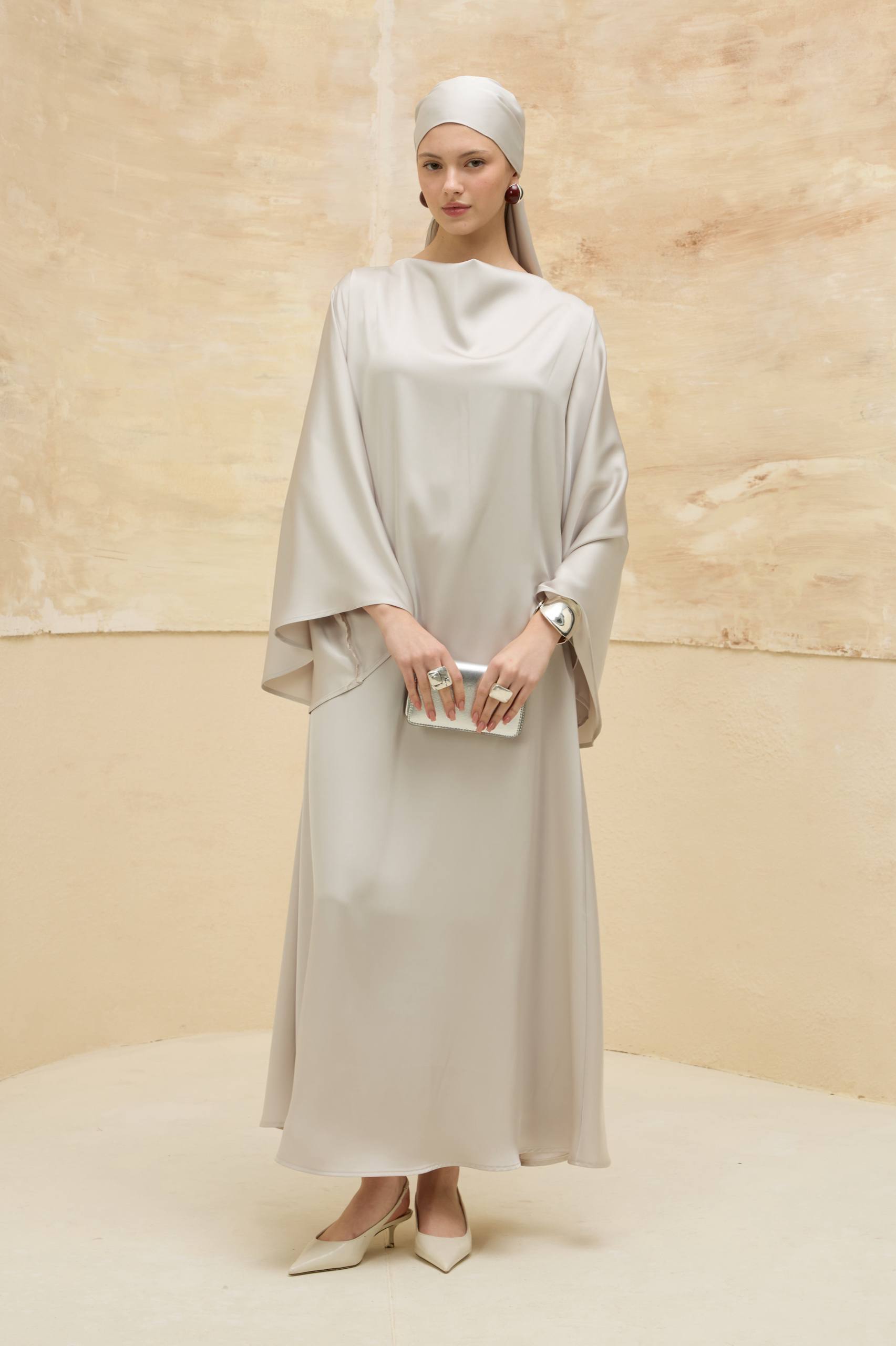 Satin Grace | Dökümlü Saten Elbise