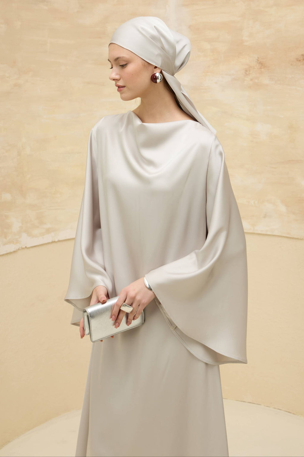 Satin Grace | Dökümlü Saten Elbise