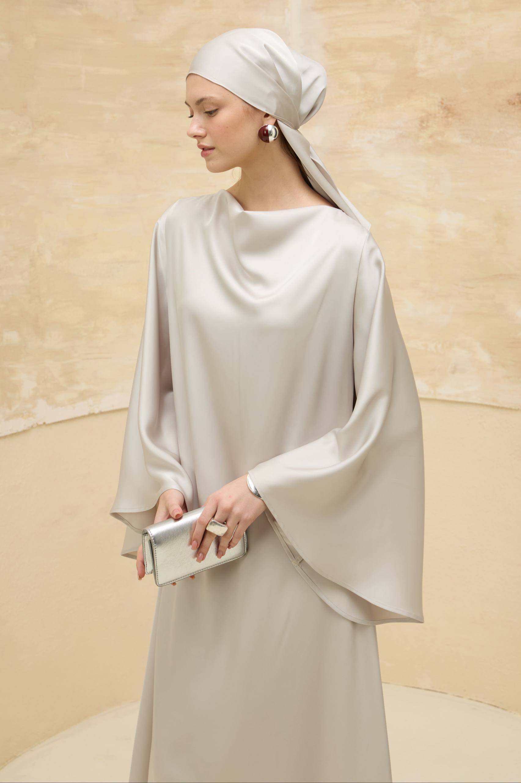 Satin Grace | Dökümlü Saten Elbise
