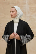 Miras | Kefiye Detaylı Abaya