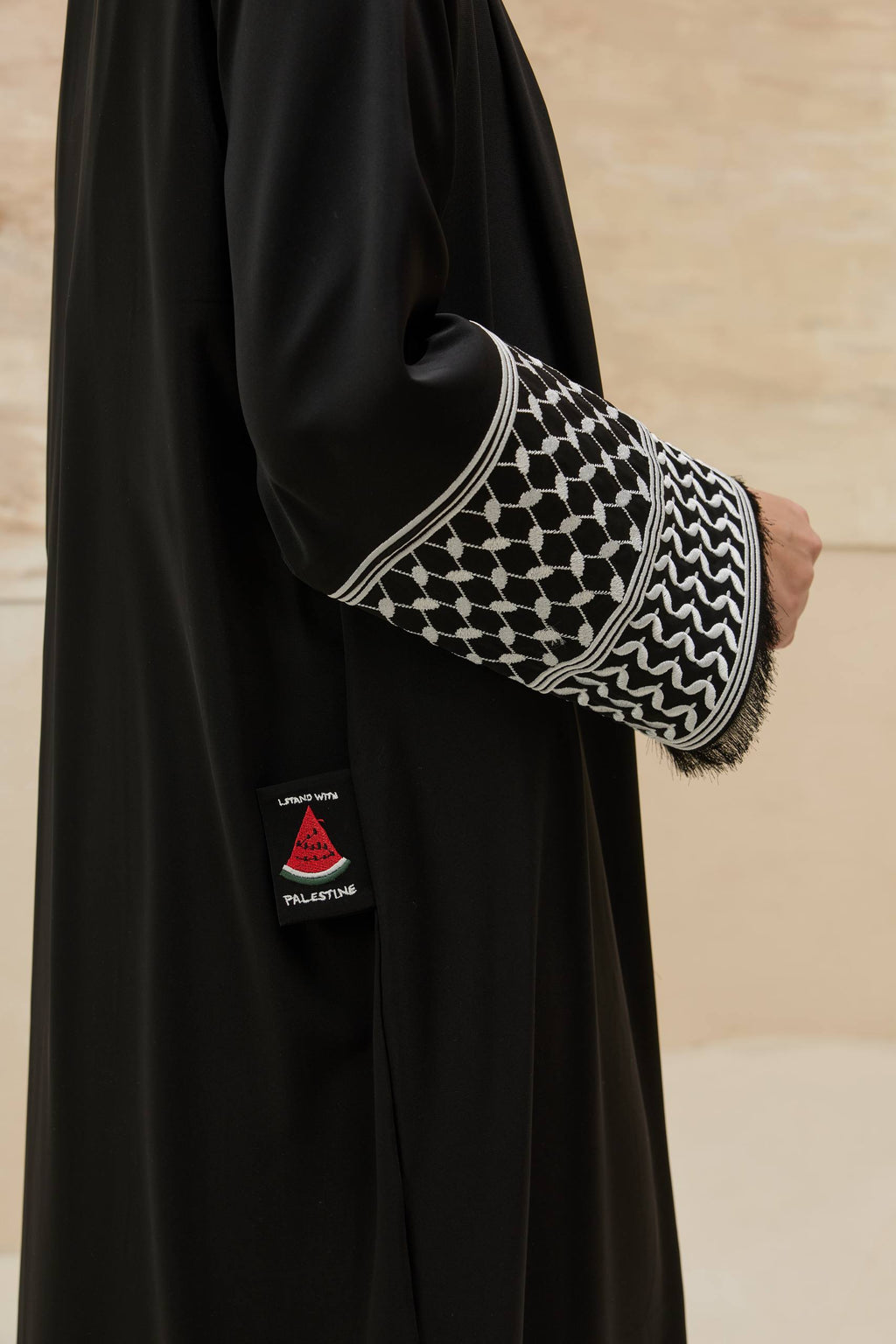 Miras | Kefiye Detaylı Abaya