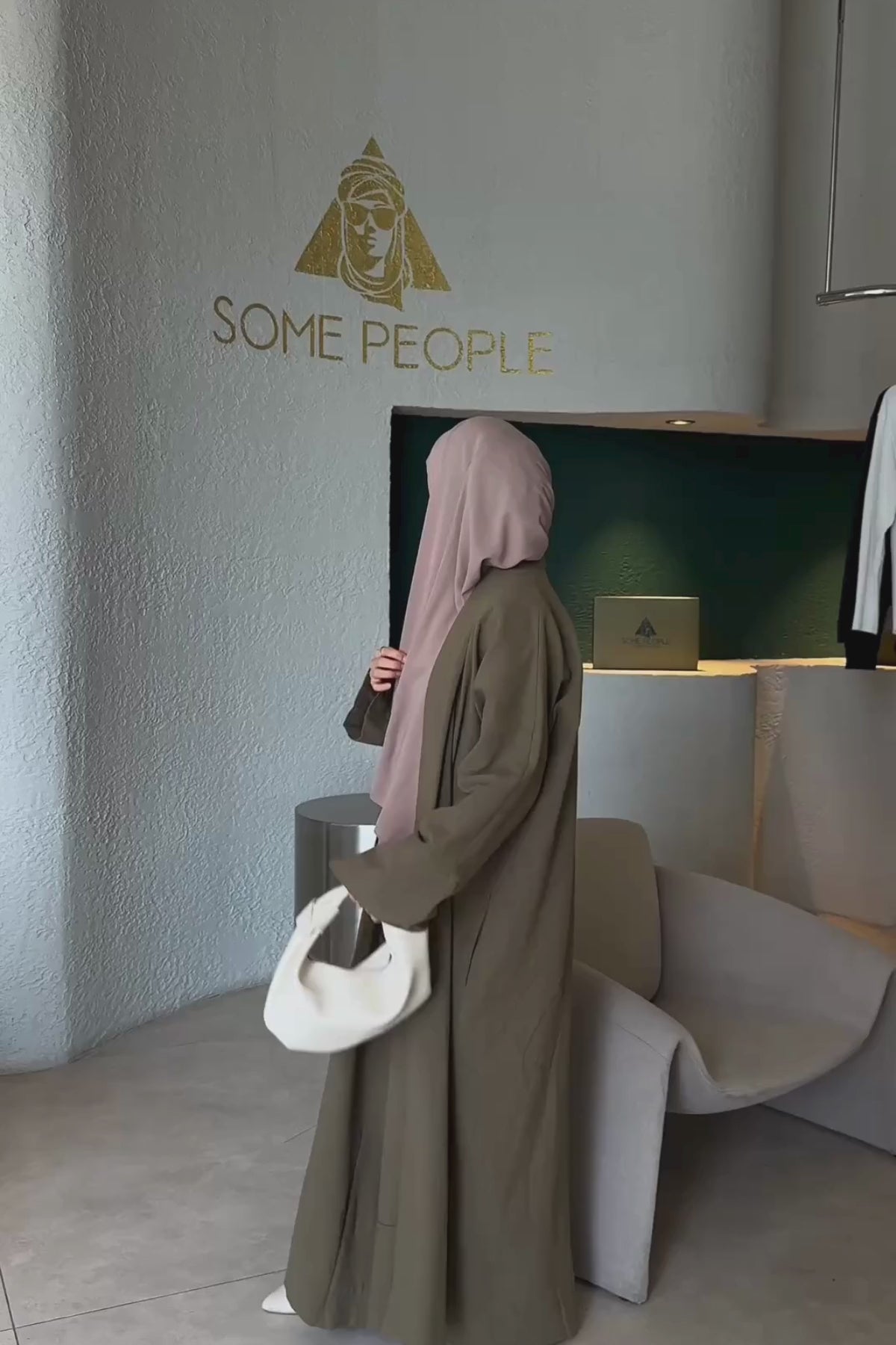 Linen Touch | Keten Dokulu Abaya Takımı