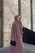 Veil Grace | Premium Şifon 3'lü Abaya Takımı
